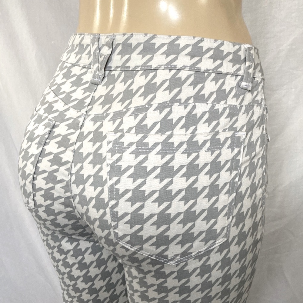 WIT & WISDOM Jeans Women’s Tummy Control Size 6 Houndstooth Front Zip Fly NWOT